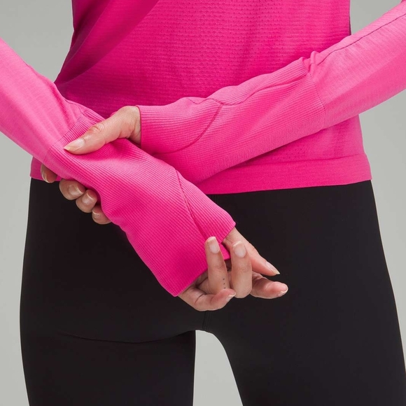 NWT Lululemon Swiftly Tech Long-Sleeve Shirt 2.0 *Race Length- SONIC PINK - Picture 4 of 6
